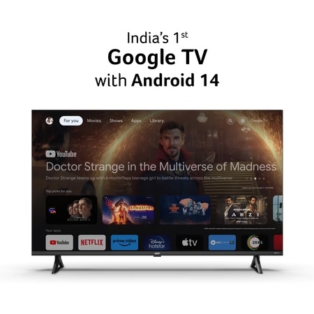 Acer 108 cm (43 inches) Ultra I Series Full HD Smart Google TV with Android 14, Black, AR43FDJGU2841BD