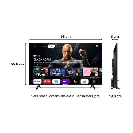 Foxsky 109.22 cm (43 inch) Full HD LED Smart Google TV with Dolby Audio, HDR10, 43FSGOOGLE QLED TV 2024 2 Foxsky 109.22 cm (43 inch) Full HD LED Smart Google TV with Dolby Audio, HDR10, 43FSGOOGLE QLED TV 2024