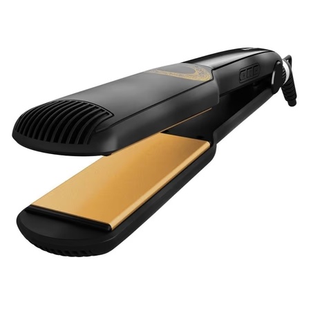 Havells Keratin Wide Plate Hair Straightener with Digital Display and Adjustable Temperature HS4122 (Black)