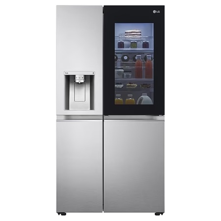 LG 674 litres Side by Side Refrigerator, Noble Steel GC-X257CSES