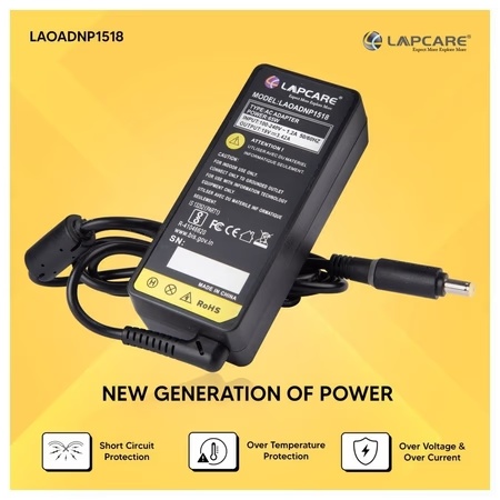 Lapcare LAOADNP1518 Laptop Adapter Designed for Acer 19.5V 3.42A 65 Watt with 5.5 x 1.7 mm Connector