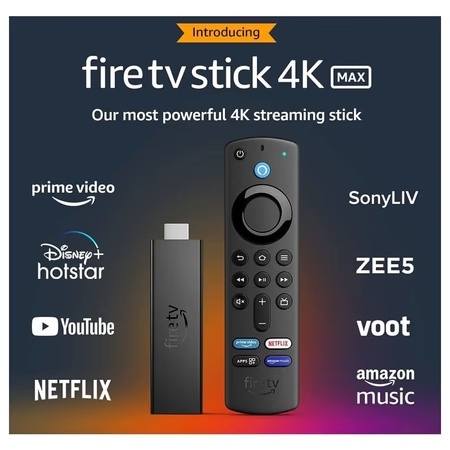 Amazon Fire TV Stick 4K Max with Alexa Voice Remote, Black