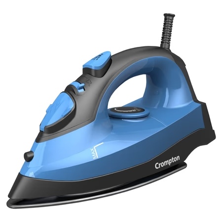 Crompton Fabrimagic Neo 1200 Watts Steam Iron with 180 ml water tank, Blue and Black