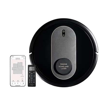 Inalsa Taurus Homeland Laser Automatic Vacuum Cleaner with 4 in 1 Function Vacuum, Scrub, Mop & Sweep, 10 Cleaning Modes