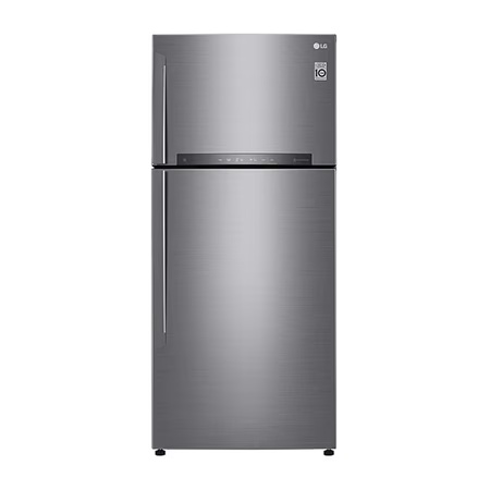 LG 516 litres 3 Star Double Door Refrigerator, Shiny Steel GN-H602HLHQ