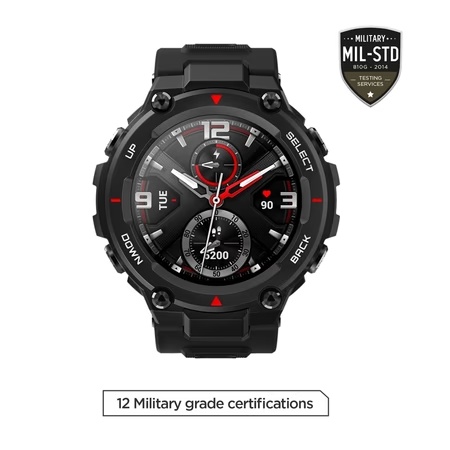 Amazfit T-REX Smart Watch, Rock Black