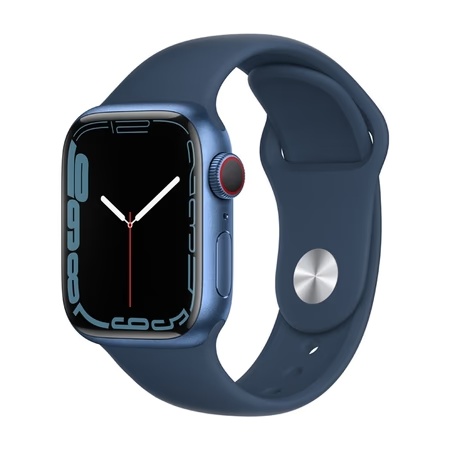 Apple Watch Series 7 Cellular - 41 mm Blue Aluminum Case with Abyss Blue Sport Band