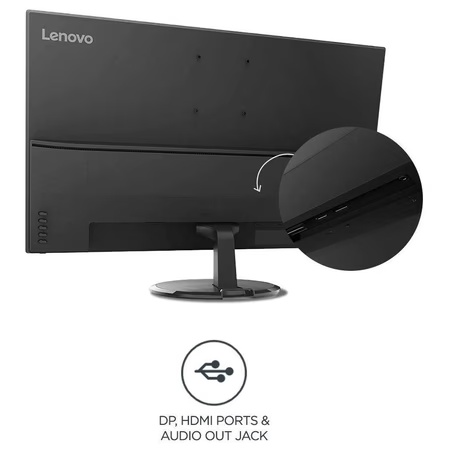 Lenovo D32Q-20 80.01 cm (31.5 inch) with IPS Panel Technology, Borderless, Refresh Rate 75Hz, Black Monitor
