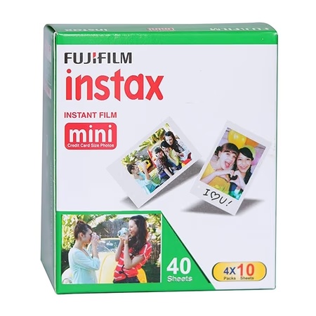 Fujifilm Instax Mini Instant Film for Fuji Instant Cameras, Glossy 4 x 10 Sheets