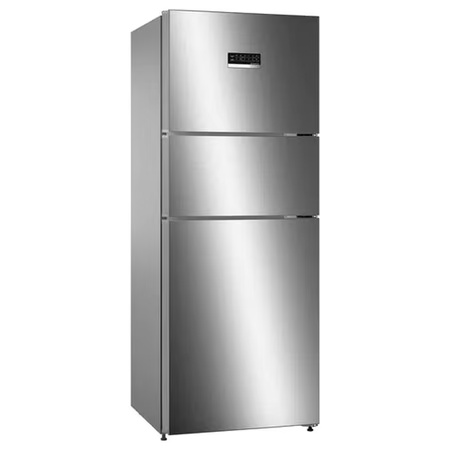 Bosch 332 litres 3 Star Frost Free Double Door Refrigerator, Smoky Steel CMC33K05NI