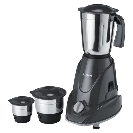 Lifelong Infinia 500W 3 Jars Mixer Grinder, Grey