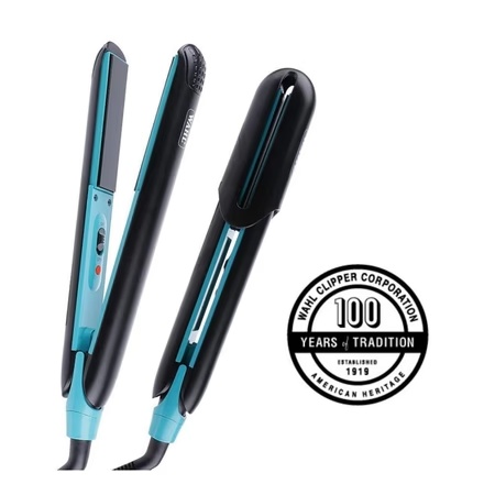 Wahl Hair Straightener and Curl Comes with Ceramic Floating Long Plates, Black, WCHS4-1424