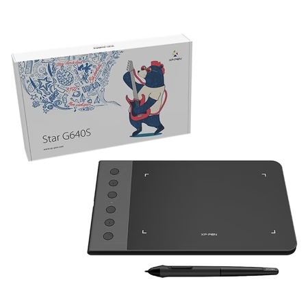 XP-Pen Star Series Star G640S Graphic Pen Tablet (Ideal for Digital Drawing, Designing, Animation, Online Teaching and Video Conferencing)