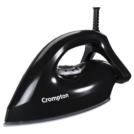 Crompton Desire Plus 1100 Watts, Dry 1.5 kg Heavy Weight Dry Iron, Black