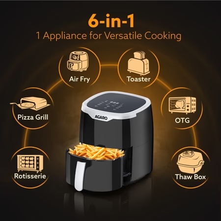 Agaro Galaxy 4.5 L Digital Air Fryer 1400 W