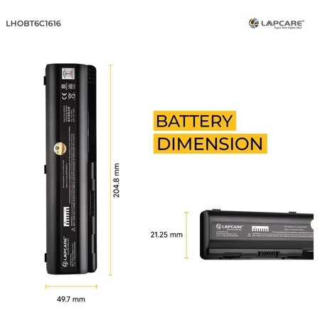 Lapcare 6-Cell 4000 mAh 10.8V Laptop Battery Designed for HP Pavilion DV4/DV5 Series 6C (LHOBT6C1616)