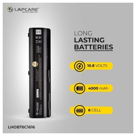 Lapcare 6-Cell 4000 mAh 10.8V Laptop Battery Designed for HP Pavilion DV4/DV5 Series 6C (LHOBT6C1616)