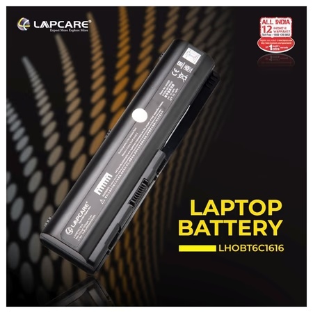Lapcare 6-Cell 4000 mAh 10.8V Laptop Battery Designed for HP Pavilion DV4/DV5 Series 6C (LHOBT6C1616) 5 Lapcare 6-Cell 4000 mAh 10.8V Laptop Battery Designed for HP Pavilion DV4/DV5 Series 6C (LHOBT6C1616)