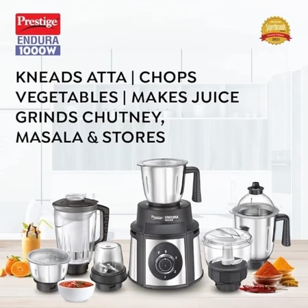 Prestige Endura Mixer Grinders 1000 Watts with 6 Jar 2 Prestige Endura Mixer Grinders 1000 Watts with 6 Jar