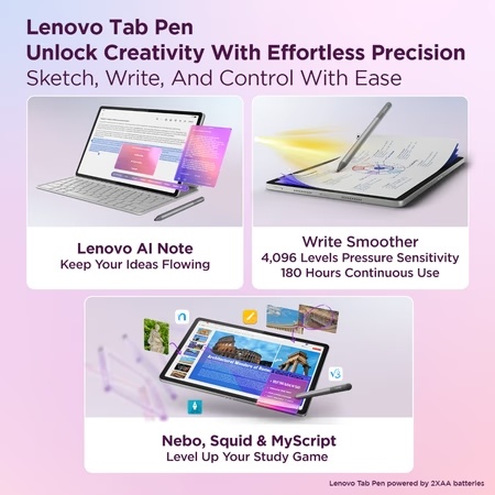 Lenovo Idea Tab Plus 30.73 cm (12.1 inch) WiFi Tablet with Pen, 256 GB, 12 GB RAM, Cloud Grey, ZAG70923IN 5 Lenovo Idea Tab Plus 30.73 cm (12.1 inch) WiFi Tablet with Pen, 256 GB, 12 GB RAM, Cloud Grey, ZAG70923IN
