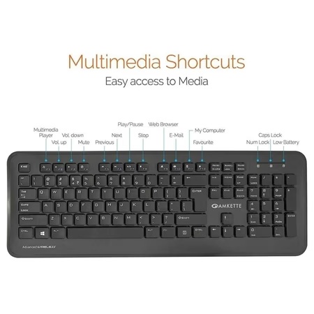 Amkette Wi-Key Plus Wireless Keyboard with Mouse Combo 4 Amkette Wi-Key Plus Wireless Keyboard with Mouse Combo
