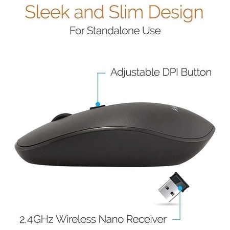 Amkette Wi-Key Plus Wireless Keyboard with Mouse Combo 5 Amkette Wi-Key Plus Wireless Keyboard with Mouse Combo