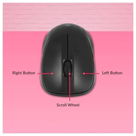 Zebronics Zeb-Companion 107 Wireless Keyboard and Mouse Combo with nano receiver, 2.4 Ghz, 10 m range, 1200 DPI 5 Zebronics Zeb-Companion 107 Wireless Keyboard and Mouse Combo with nano receiver, 2.4 Ghz, 10 m range, 1200 DPI