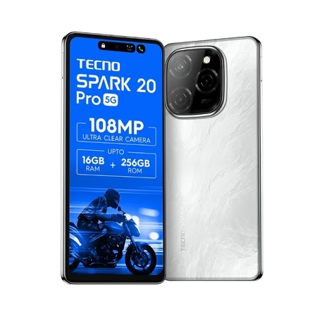 Tecno Spark 20 Pro 5G 128 GB, 8 GB RAM, White, Mobile Phone 2 Tecno Spark 20 Pro 5G 128 GB, 8 GB RAM, White, Mobile Phone