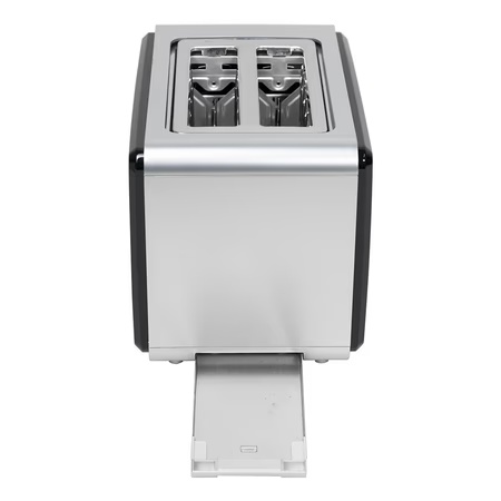 BPL MX 750 Watts Kitchen Up Pop Up Toaster with 2 Slice Stainless Steel Toaster, Black/Silver, BPTPM0022S