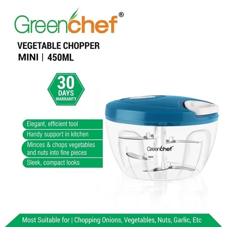 Greenchef Handy 450 ml Vegetable Chopper, 3 Stainless Steel Blade