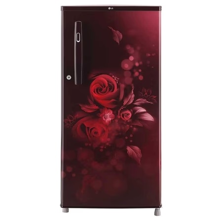 LG 190 Litres 2 Star Single Door Refrigerator, Scarlet Euphoria GL-B199OSEC