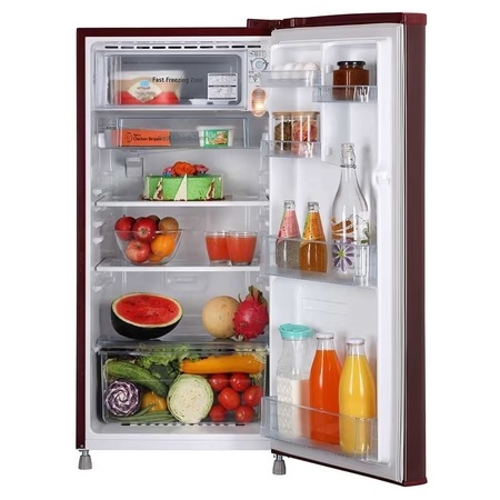 LG 190 Litres 2 Star Single Door Refrigerator, Scarlet Euphoria GL-B199OSEC 2 LG 190 Litres 2 Star Single Door Refrigerator, Scarlet Euphoria GL-B199OSEC