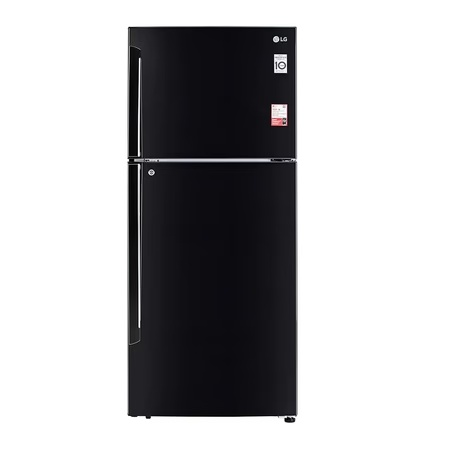 LG 437 L 2 Star Inverter Frost Free Double Door Refrigerator(GL-T432AESY EBONY SHEEN, Convertible Refrigerator, Door Cooling+)