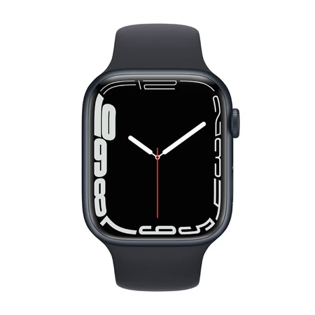 Apple Watch Series 7 Cellular - 45 mm Midnight Aluminum Case with Midnight Sport Band