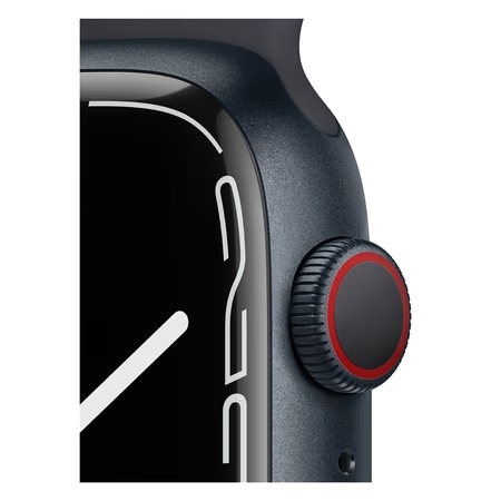 Apple Watch Series 7 Cellular - 45 mm Midnight Aluminum Case with Midnight Sport Band