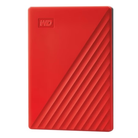 Western Digital 2 TB My Passport External Portable Hard Disk Drive (HDD), USB 3.0, Red, WDBYVG0020BRD