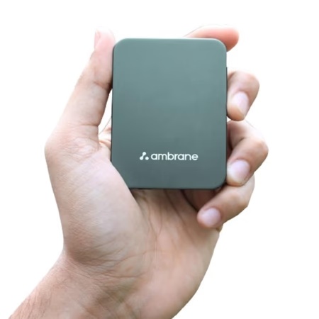 Ambrane 5000 mAh Power Bank, Aero Sync PB 5, Green