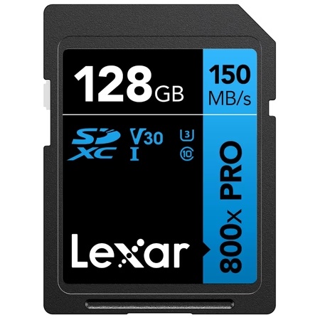 Lexar 128 GB SDHC/SDXC UHS-I 800x Pro Blue Memory Card