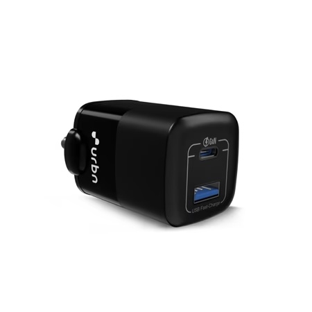 Urbn 65 W QCPD GaN Pro Wall Adapter, Black