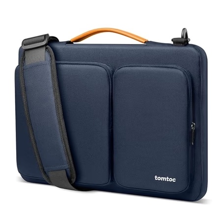 Tomtoc A42 Shoulder Bag for 40.64 cm (16 inch) Laptop, Navy, A42F2B1