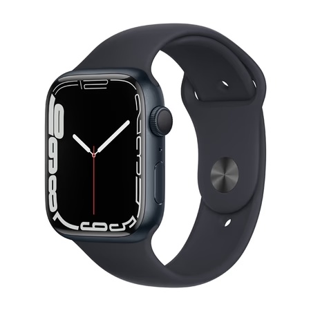 Apple Watch Series 7 GPS - 45 mm Midnight Aluminum Case with Midnight Sport Band
