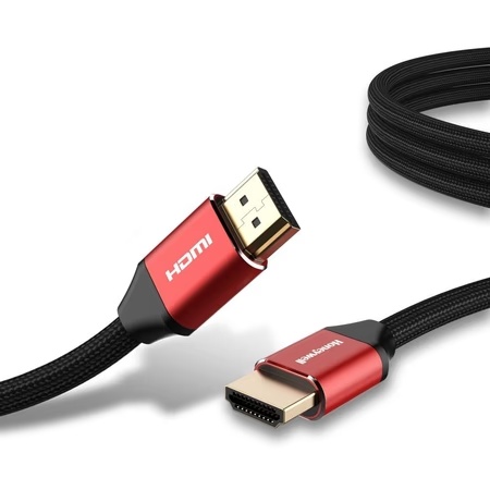 Honeywell 5 Meter High Speed HDMI 2.1 Cable with Ethernet HDMI Connector, Red