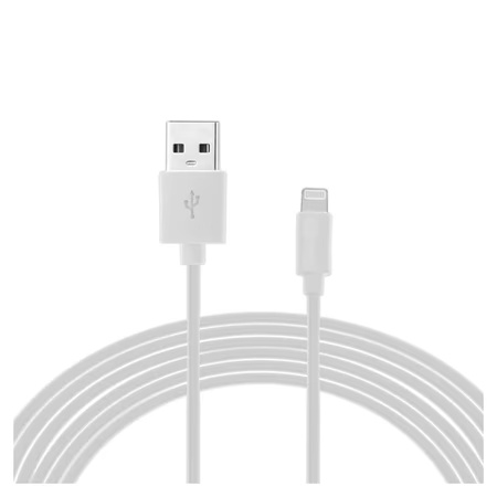 Ambrane AMC-11 1 m USB-A to Lightning MFI Certified Fast Charging Cable, White