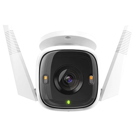TP-Link Tapo C320Ws 4MP 2K QHD (2560x1440) Outdoor CCTV Security Wi-Fi Smart Camera -Alexa Enabled -Weatherproof -Full Color Starlight Night Vision -2-Way Audio -up to 256 GB SD Storage (White)