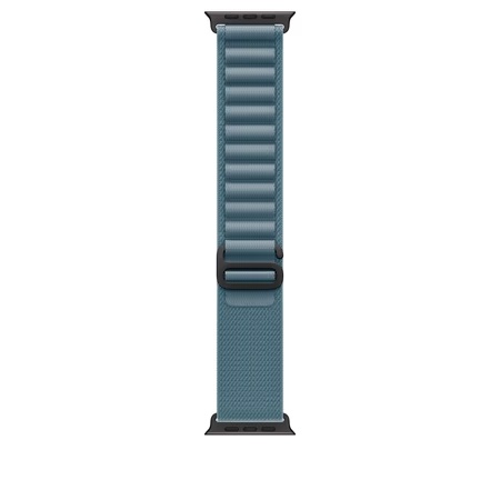 Apple Watch 49 mm Light Blue Alpine Loop Black Titanium Finish - (L)