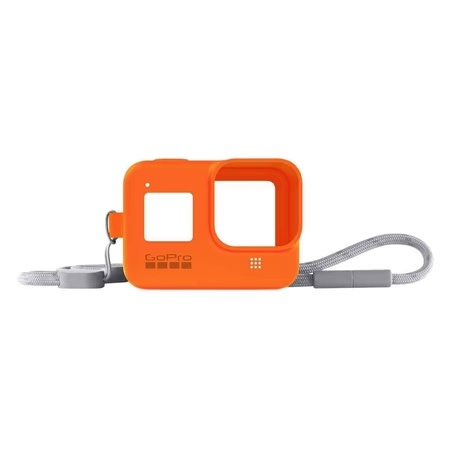 GoPro Camera Sleeve with Lanyard for Hero 8, Hyper Orange AJSST-004