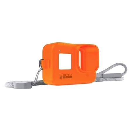 GoPro Camera Sleeve with Lanyard for Hero 8, Hyper Orange AJSST-004