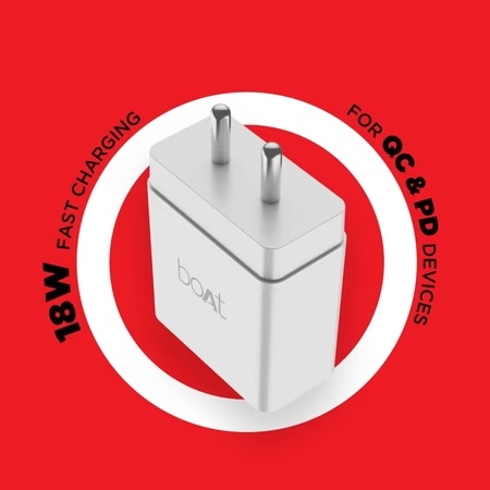 Boat WCD 18 Watts QCPD Travel Charger with USB Type C Cable, White 2 Boat WCD 18 Watts QCPD Travel Charger with USB Type C Cable, White