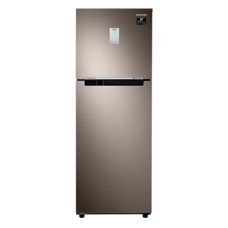 Samsung 244 L 3 Star Inverter Frost Free Double Door Refrigerator(RT28T3A43DX LUXE BROWN, Convertible Refrigerator, Curd Maestro)