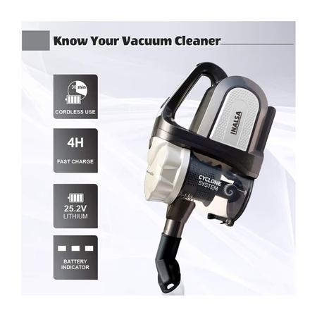 Inalsa Kardia Cordless Vacuum Cleaner with Enhanced HEPA Filter System